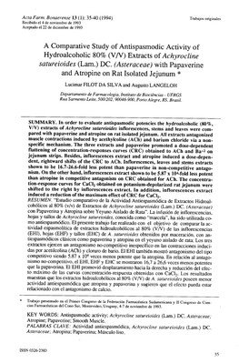 Achyrocline Satureioides (Larn.) DC