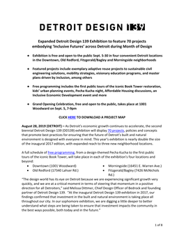 Inclusive Futures’ Across Detroit During Month of Design