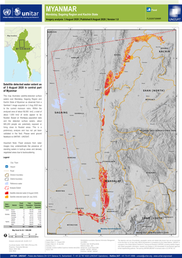 Map Flood Mandalay, Sagaing & Kachin As Of