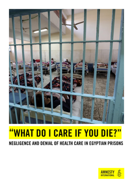 Negligence and Denial of Health Care in Egyptian Prisons