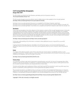 CJK Compatibility Ideographs Range: F900–FAFF