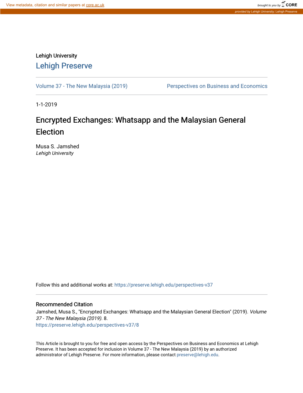 Whatsapp and the Malaysian General Election