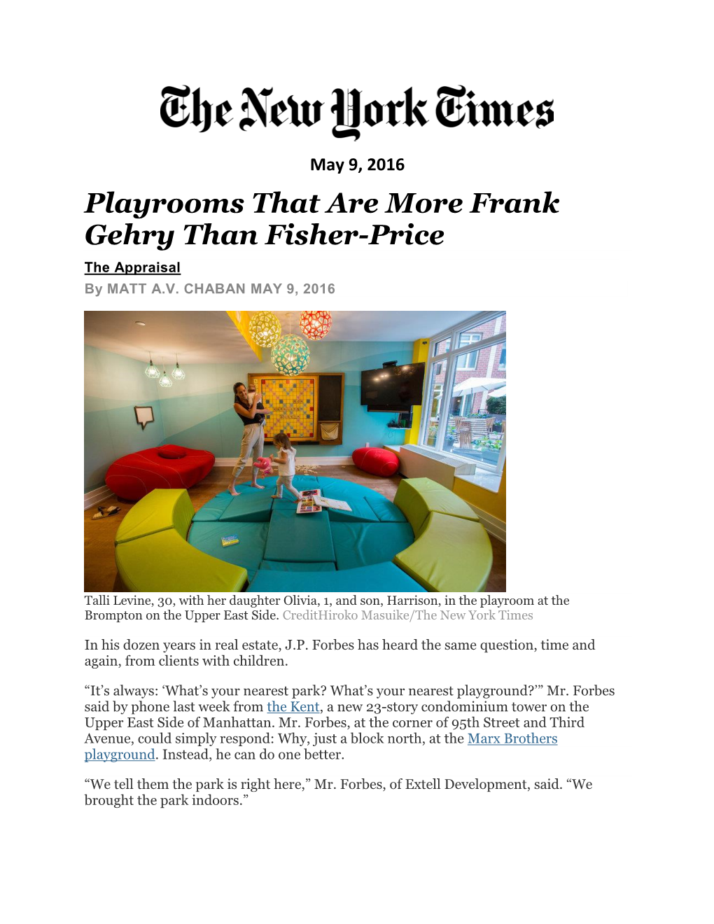 Playrooms That Are More Frank Gehry Than Fisher-Price Developed By