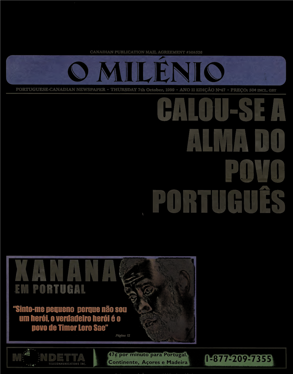 EM Portugal ‘^Into-Me Peoueno Porque Nio Sou Um Hertl, O Verdadeiro Iwidl É O Povo Do Flmor Loro Sao” Pagina 12