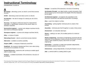 Instructional Terminology A