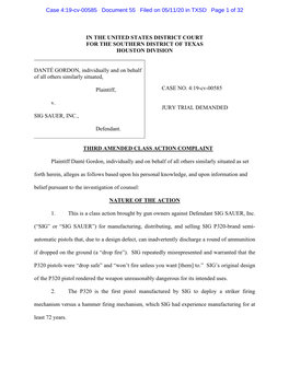 Case 4:19-Cv-00585 Document 55 Filed on 05/11/20 in TXSD Page 1 of 32