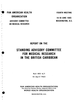 Standing Advisory Committee for Medical Research in the British Caribbean