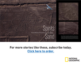 For More Stories Like These, Subscribe Today. Click Here to Order. for the Nasca, the Gods Who Brought Rain Asked a Terrible Price in Return