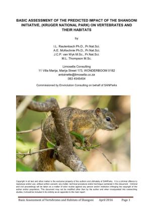 Fauna and Habitat Report