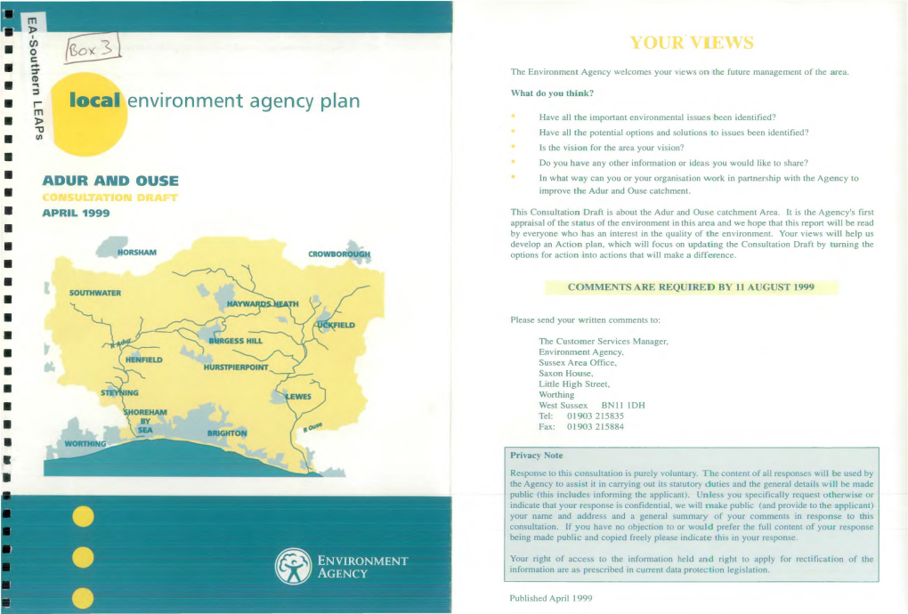 Local Environment Agency Plan