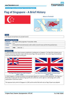 Flag of Singapore - a Brief History
