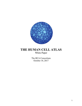 THE HUMAN CELL ATLAS White Paper