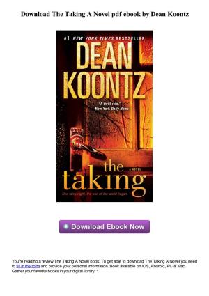 Download the Taking a Novel Pdf Ebook by Dean Koontz