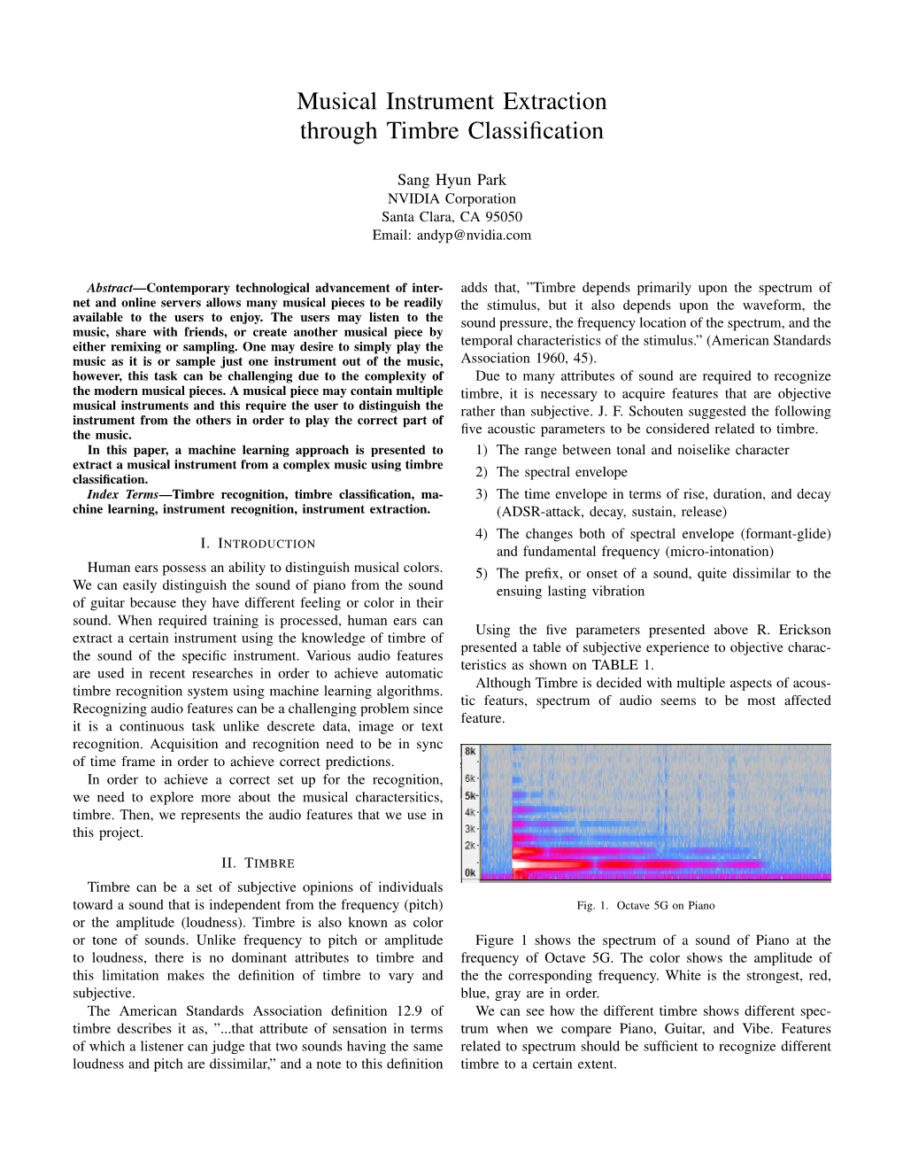 Musical Instrument Extraction Through Timbre Classification