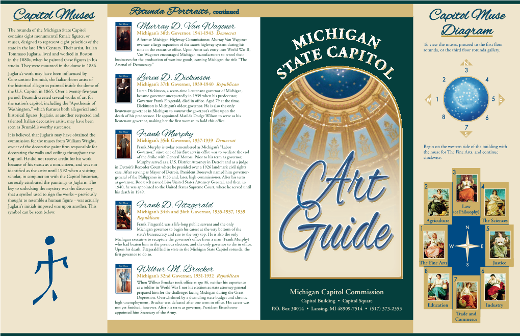 Rotunda Portraits, Continued Capitol Muses Rotunda Portraits, Continued Capitol Muse 3Rd Floor the Rotunda of the Michigan State Capitol Murray D