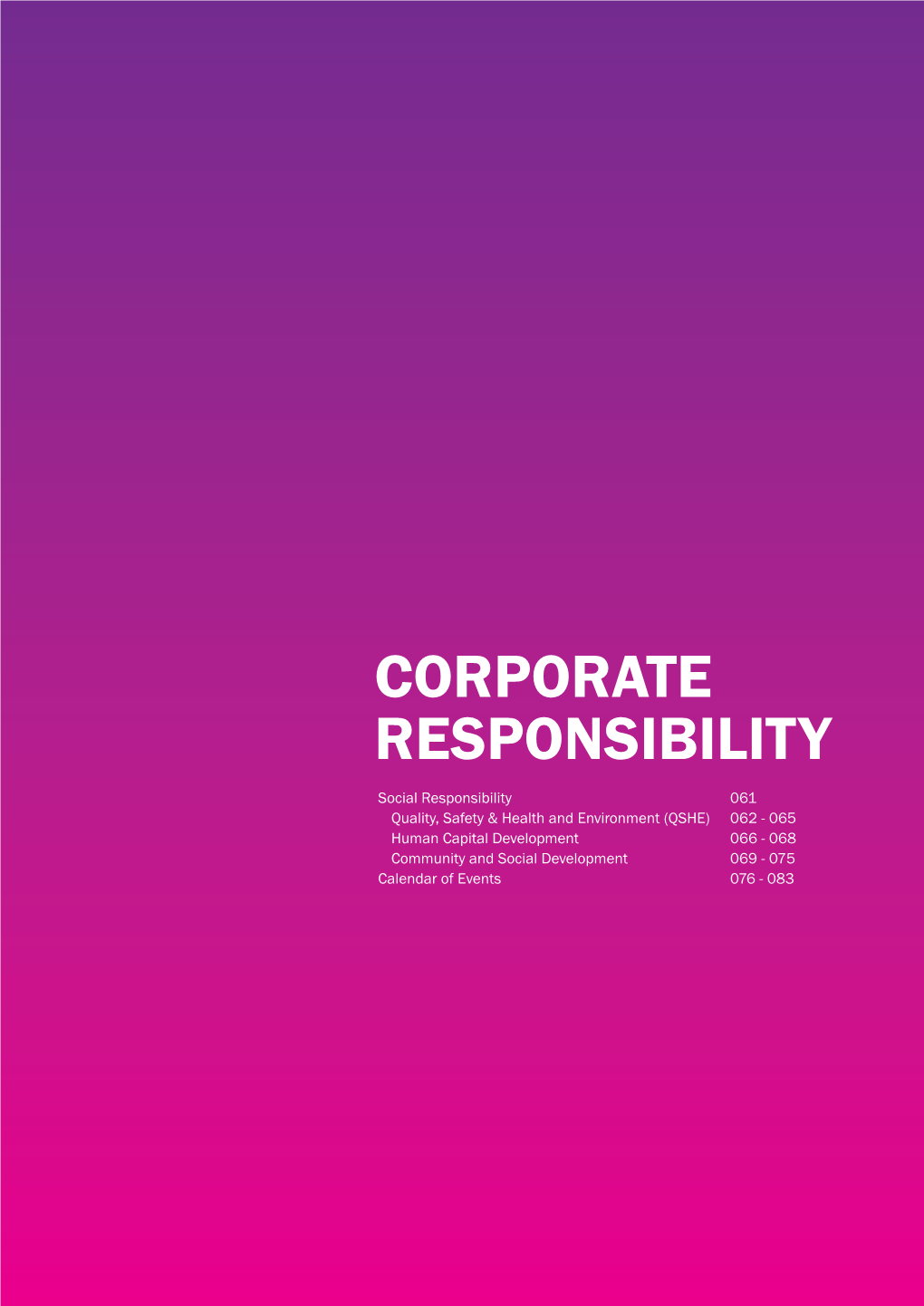 Corporate Responsibility