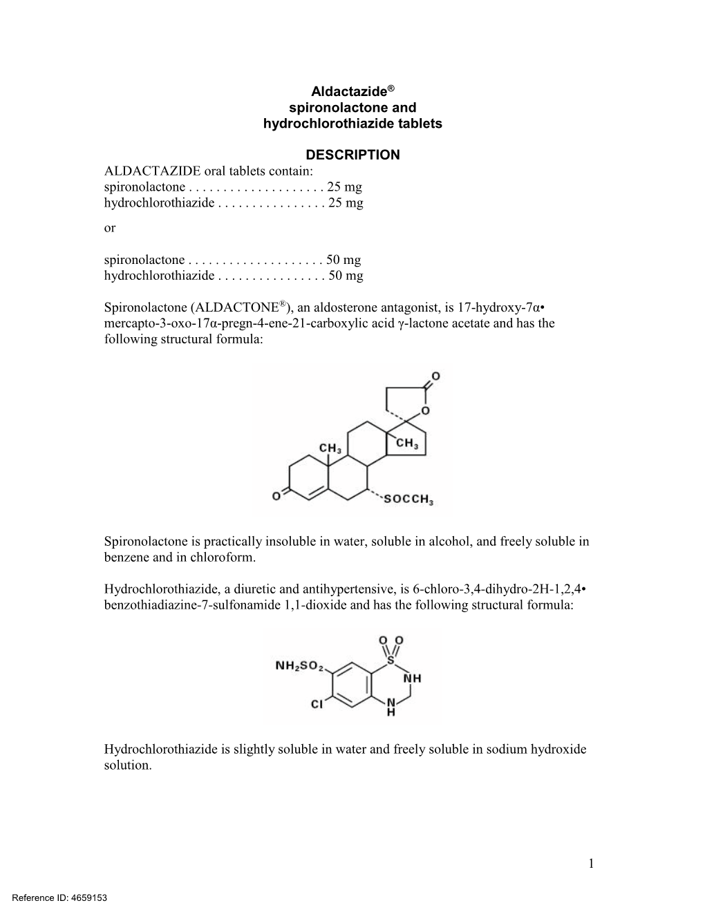 Spironolactone and Hydrochlorothiazide Tablets