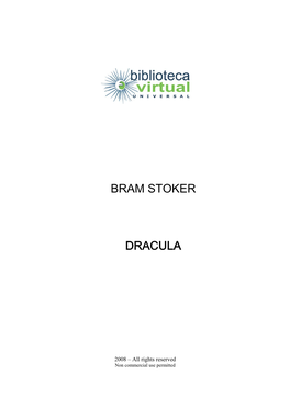 Bram Stoker Dracula