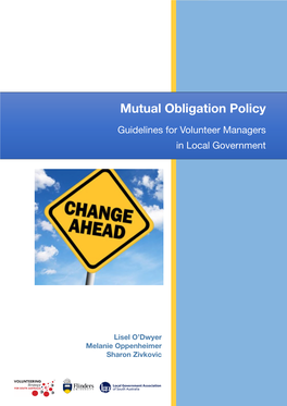 Mutual Obligation Policy – Guidelines for Volunteer Managers in Local Government