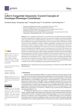 Current Concepts of Genotype-Phenotype Correlations