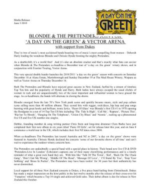 Blondie & the Pretenders Join for 'A Day on the Green