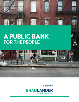 A Public Bank for the People