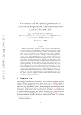 Arxiv:1411.1302V1 [Gr-Qc] 5 Nov 2014 Rle a Rmteagbao Rdcso Mae Ierﬁls Th ﬁelds