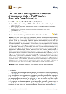 The Time-Series of Energy Mix and Transition: a Comparative Study of OECD Countries Through the Fuzzy-Set Analysis
