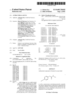 (12) United States Patent (10) Patent No.: US 9.403,758 B2 Patterson Et Al