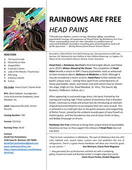 Head Pains One-Sheet