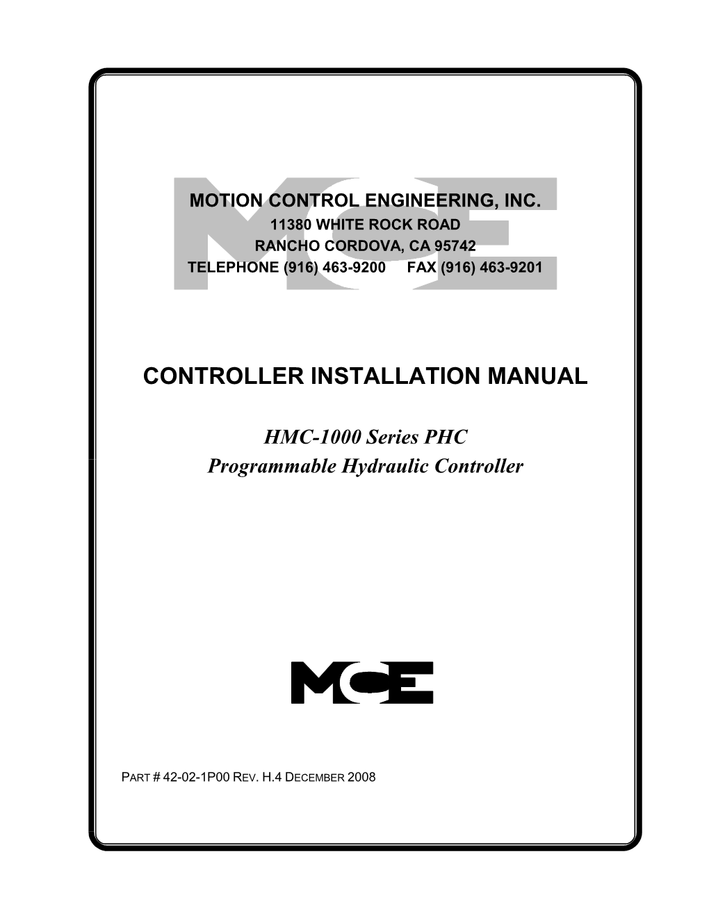 Controller Installation Manual