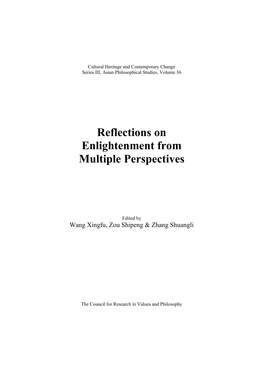 Reflections on Enlightenment from Multiple Perspectives