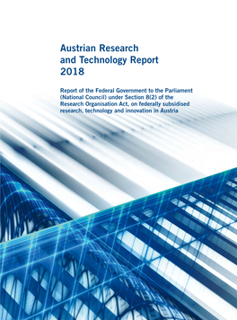 Austrian Research and Technology Report 2018