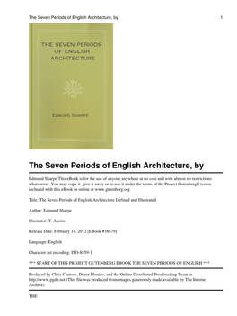 The Seven Periods of English Architecture, by 1