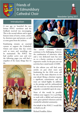 Friends of St Edmundsbury Cathedral Choir Newsletter Spring 2017