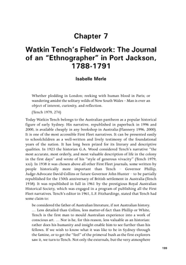 Watkin Tench's Fieldwork