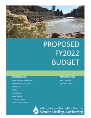 FY22 Proposed Budget