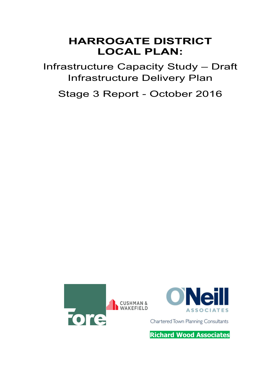 Infrastructure Capacity Study – Draft Infrastructure Delivery Plan