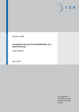 An Empirical Survey of the Ramifications of a Green Economy