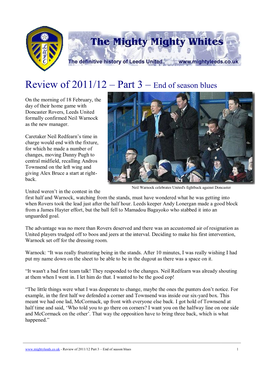 Review of 2011/12 – Part 3 – End of Season Blues