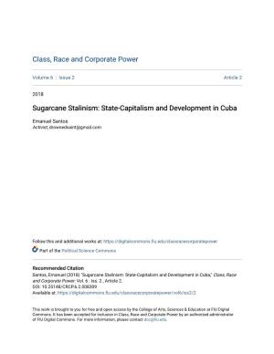 State-Capitalism and Development in Cuba