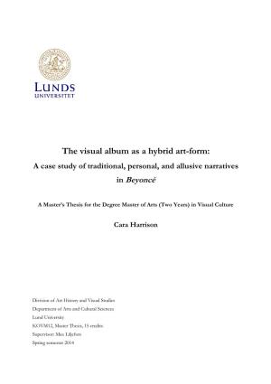 The Visual Album As a Hybrid Art-Form: a Case Study of Traditional, Personal, and Allusive Narratives