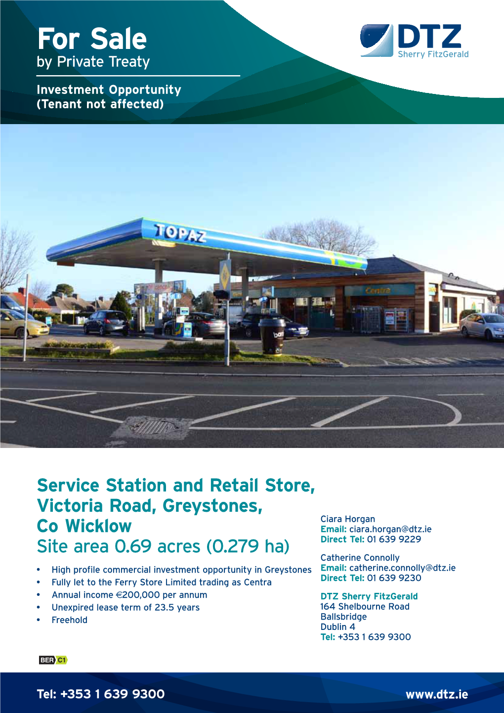Service Station and Retail Store, Victoria Road, Greystones, Co Wicklow Site Area 0.69 Acres (0.279 Ha)