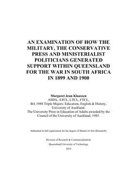 Margaret Klaassen Thesis (PDF 1MB)