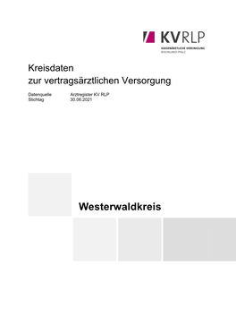 KV RLP "Kreisdaten Westerwaldkreis"