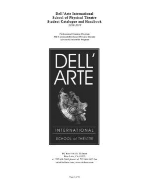 Dell'arte International School of Physical Theatre Student