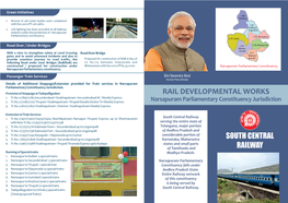 RAIL DEVELOPMENTAL WORKS Narsapuram Parliamentary