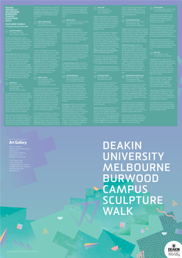 Deakin University Melbourne Burwood Campus Sculpture Walk