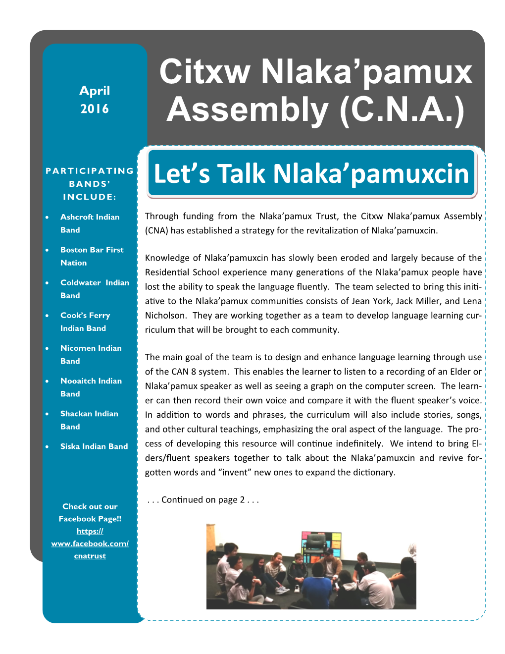 Citxw Nlaka'pamux Assembly (C.N.A.)