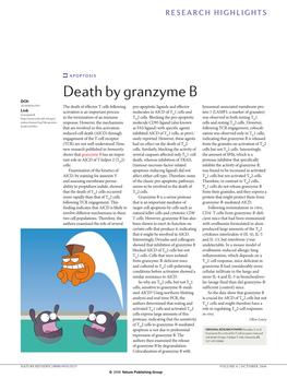 Death by Granzyme B